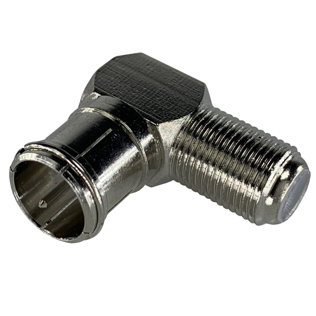 AF-90P F Female to F Male Push-on Right Angle