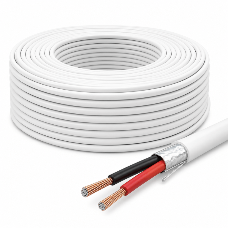 Security Alarm Cable – 2 Cores, Stranded, Foil Shielded, CCA