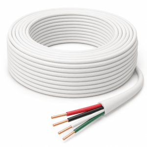 Security Alarm Cable – 4 Cores, Solid, Bare Copper, UL Certified