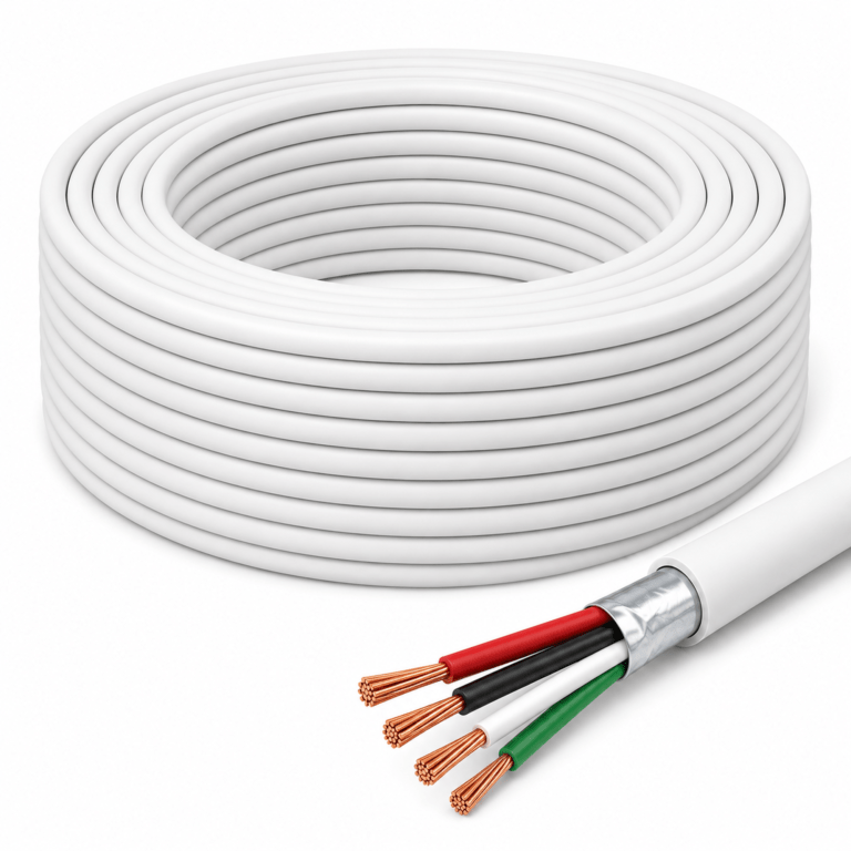 Security Alarm Cable – 4 Cores, Stranded, Foil Shielded, Bare Copper, UL Certified