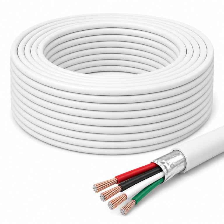 Security Alarm Cable – 4 Cores, Stranded, Foil Shielded, CCA