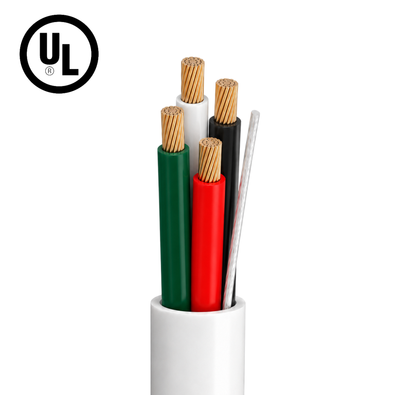 Security Alarm Cable – 4 Cores, Stranded, Bare Copper, UL Certified