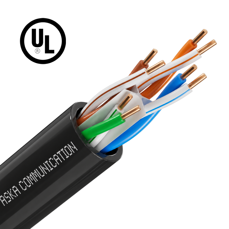 Cat5e, UTP, CM Rated, 24 AWG 4 Pair, Bare Copper, UL Certified