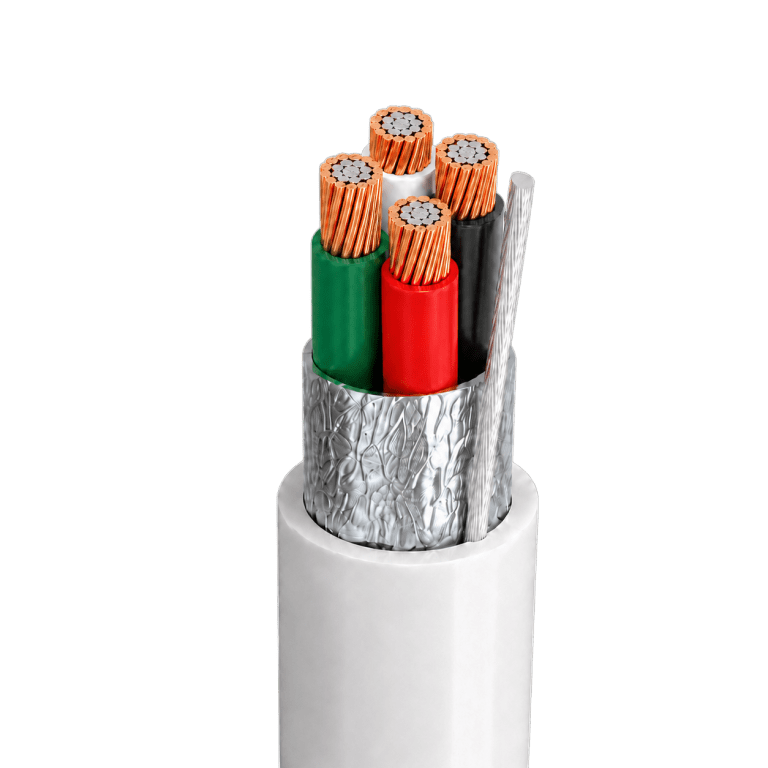 Security Alarm Cable – 4 Cores, Stranded, Foil Shielded, CCA
