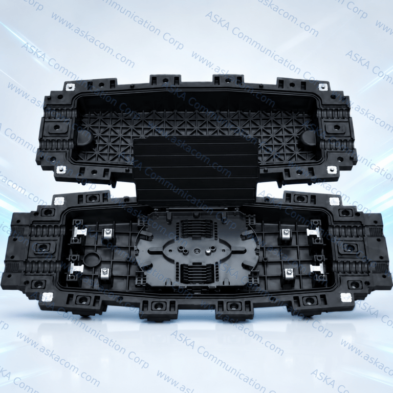 Fiber Optical Splice Closure, In-Line, 4 Ports, 48 Fibers